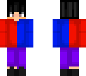 red and blue