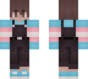 trans flag jumper boy - with dungarees