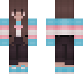 trans flag jumper girl