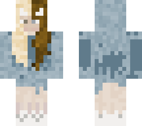 - cute blue hoodie girl
