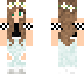 ~casual brunette girl with flower crown~