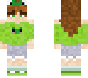 ~cute frog girl~  (bun let down w socks)