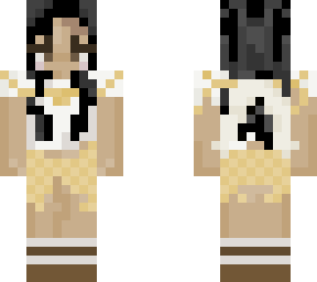 aesthetic angel with gold and black hair