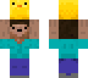 baby steve that found a chick. og, i think. i got this idea from a friend.