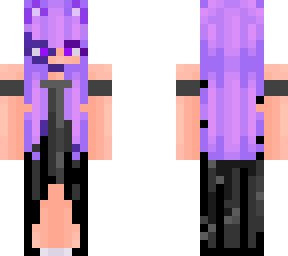 black and purple cat
