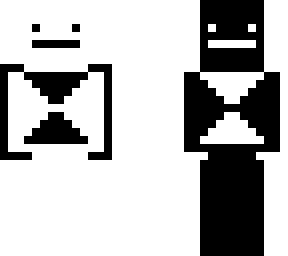 black and white chill guy