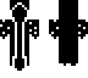 black and white cloak