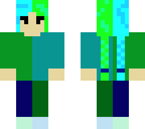 blue and green