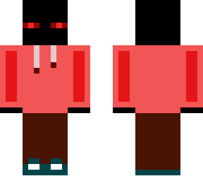 cool red hoodie enderman