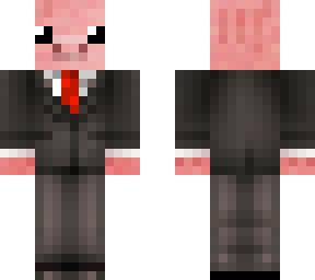 cute pig in suit