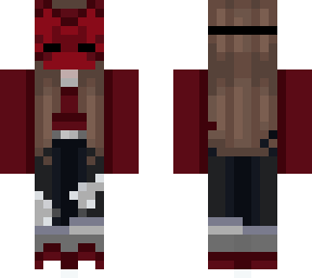 demon mask red