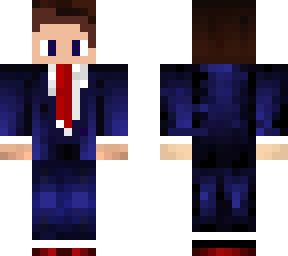 detailed blue businessman