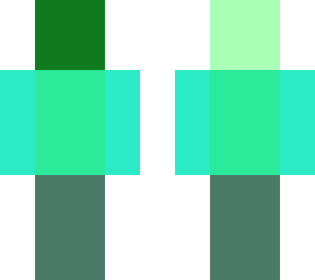 different shads of green