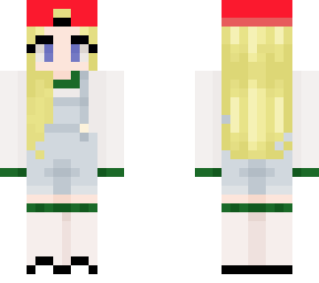 dungarees and cap