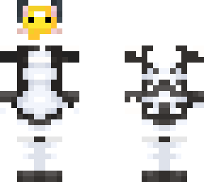 egg with maid outfit