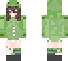 froggy girl with short hair