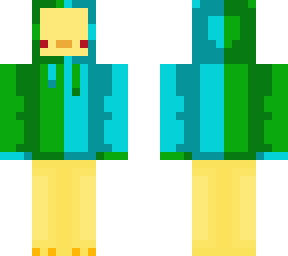green and blue ducky hoodie