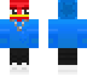 iced out hooded chicken (red)