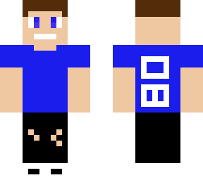 me with a blue t-shirt and my logo on back