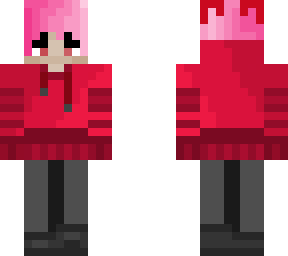 pink haired boy