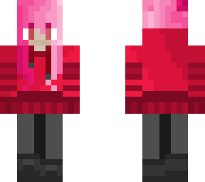 pink haired girl