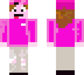 pink hoodie girl skin