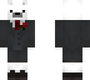 polar bear with suit