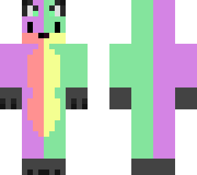 purple green fox