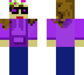 purple hoodie girl