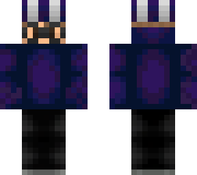 purple skin with a hat