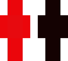 red and black