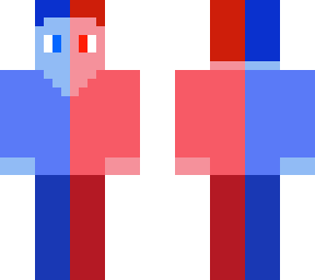 red and blue