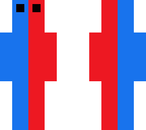 red and blue