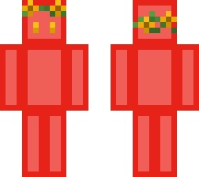 red blob + flowers