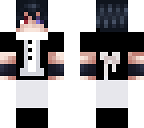 sasuke but hes a maid