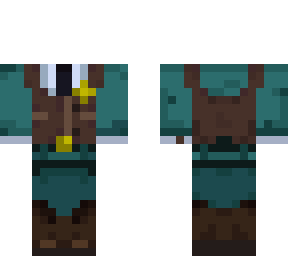 senary saloon night gaurd outfit (cyan)