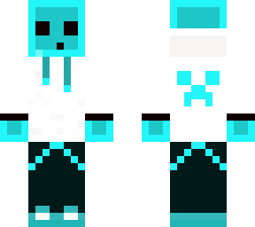 slime skin with hoodie and headphones