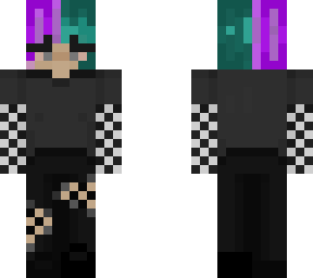 split dye purple and turquoise