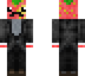 strawberry in a suit!
