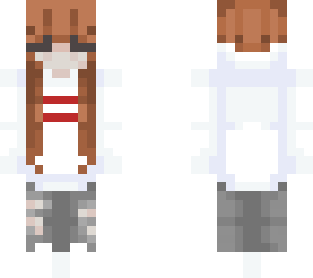supreme girl with chesnut brown hair