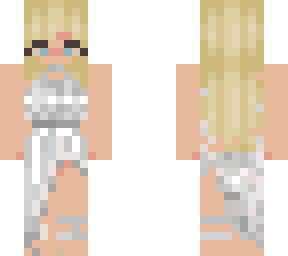 woman in a wedding dress (skin copied)