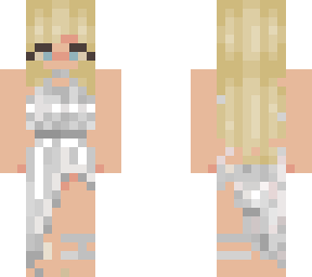 woman in a wedding dress (skin copied)