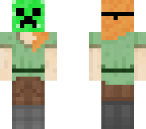 alex with creeper mask