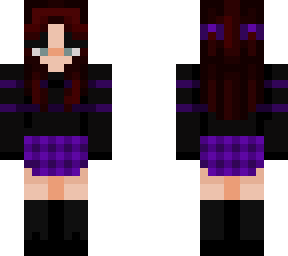black and purple e-girl