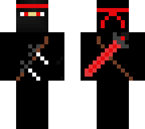 black and red ninja