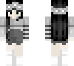 black and white