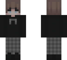 black plaid