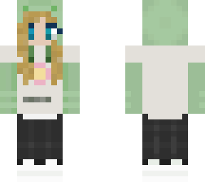 blonde frog girl