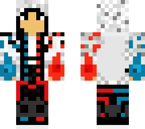 blue and red