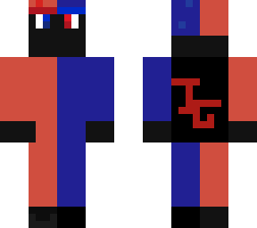 blue and red